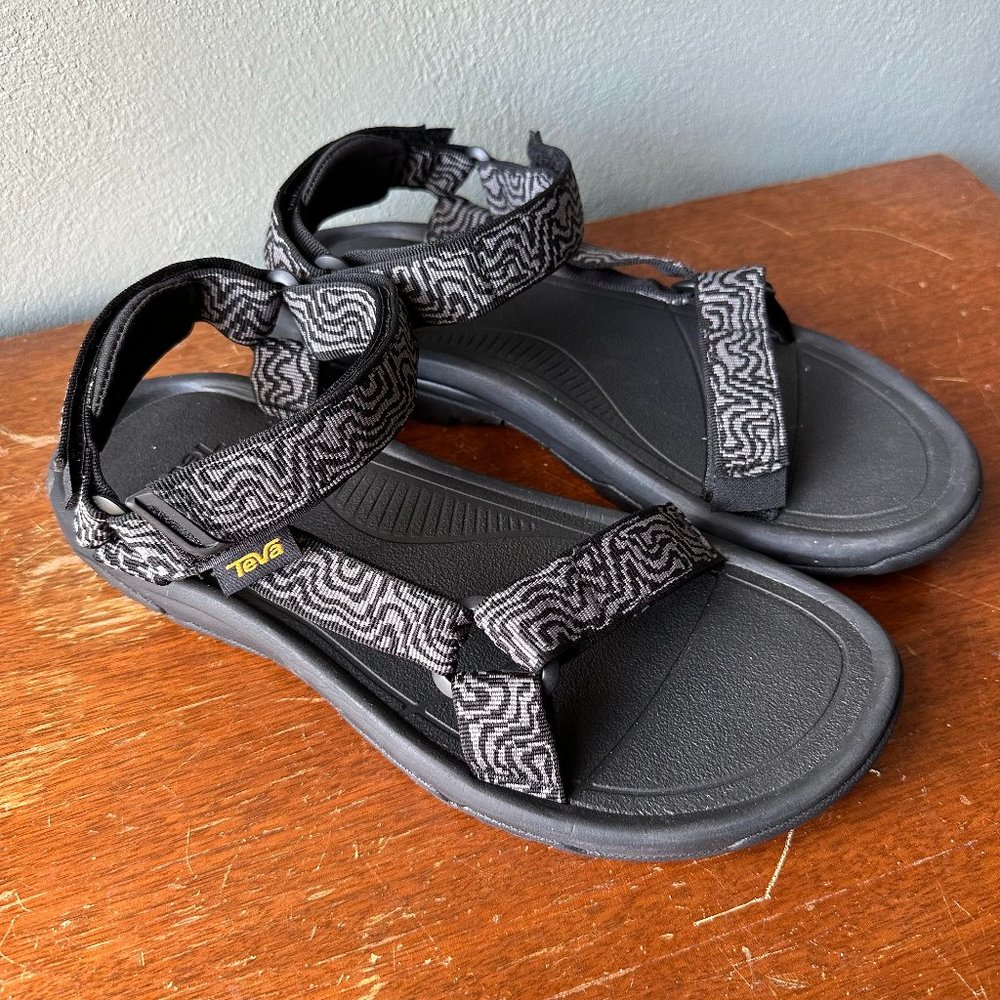 TEVA Men's Hurricane XLT2 Slip-On Sport Sandals 10 black/gray